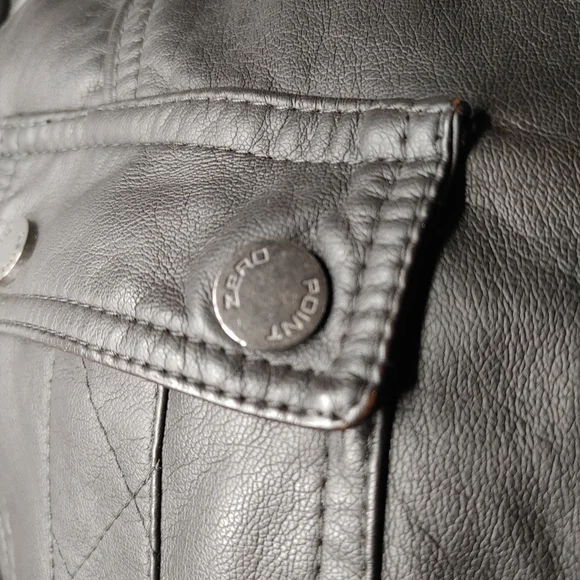 Vegan Point Zero Leather Trenchcoat - Picture 8 of 8